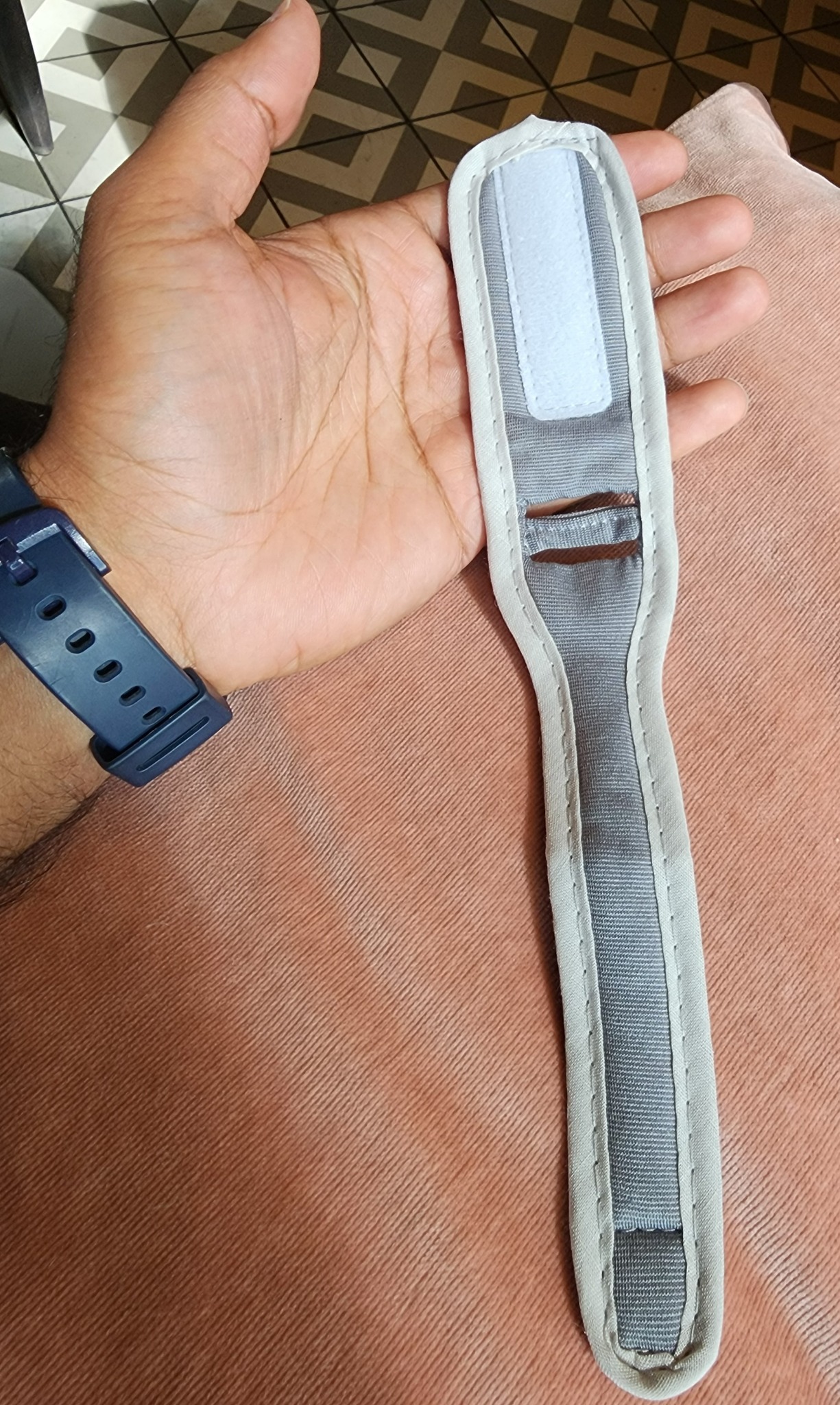 Sewn wristband prototype