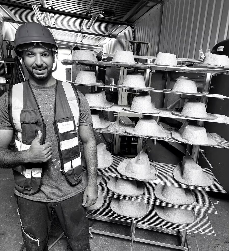 Khaled Alshaheen founder of iCorner in the factory